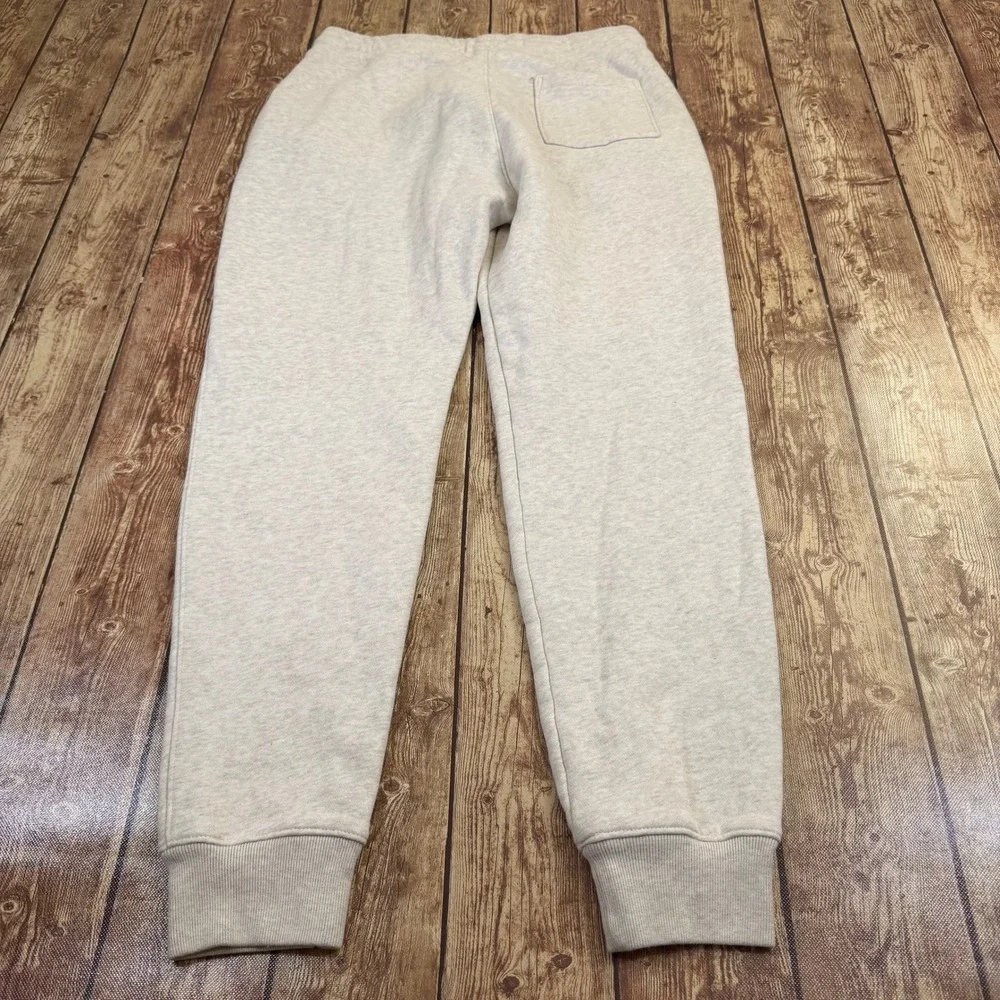 Hollister Jogger Sweatpants Mens Small Oatmeal Heathered Fleece Cuffed